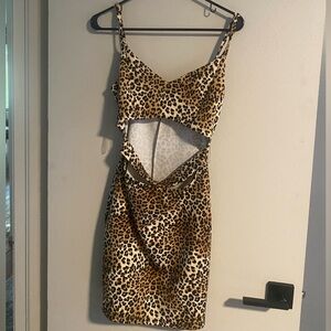 Windsor Medium Leopard Mini Bodycon Dress